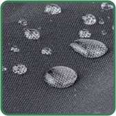 カバー表面に強はっ水加工