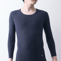 FOOTMARK BASEWEAR ロングスリーブ 男性用 Uネック