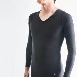 FOOTMARK BASEWEAR ロングスリーブ 男性用 Vネック
